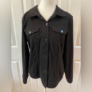 Liverpool Black Stretch Jean Jacket Size L